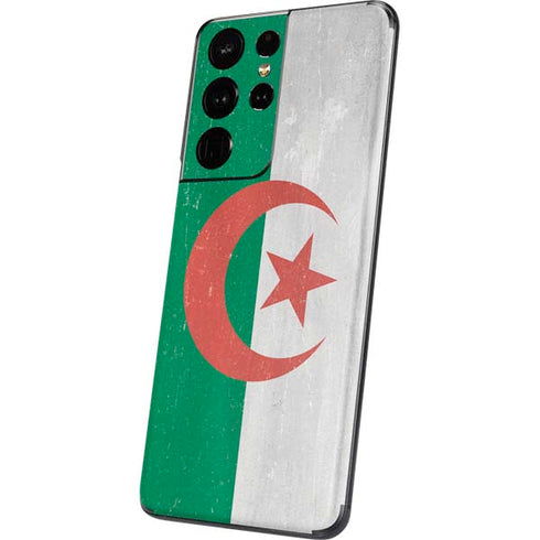 Algeria Flag Distressed Galaxy S21 Ultra 5G Skin